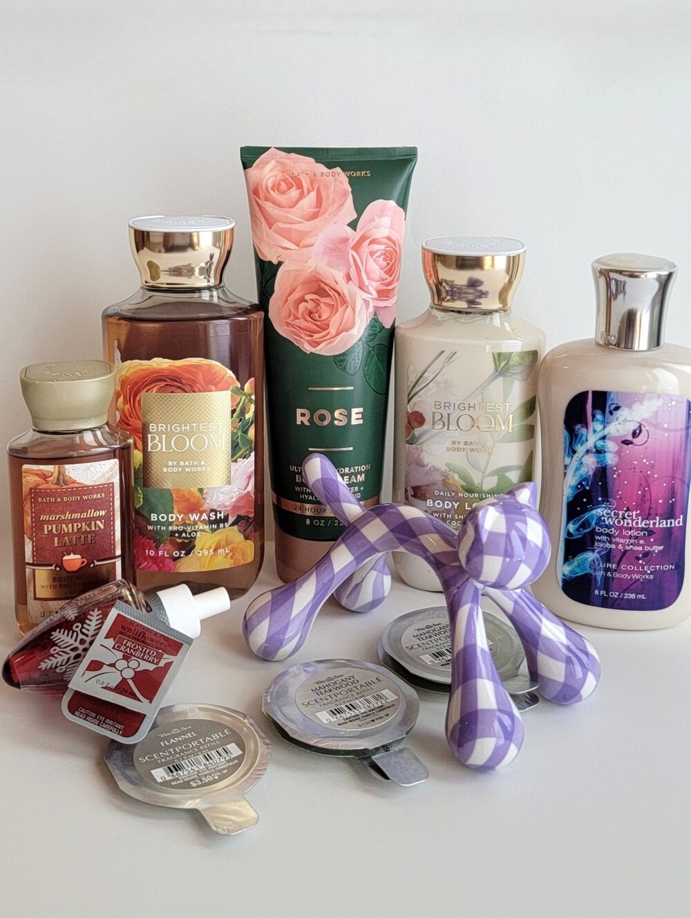 12 Bath & Body Works Mixed Lot Lotion Wash Wallflower Brightest Bloom Set Bundle